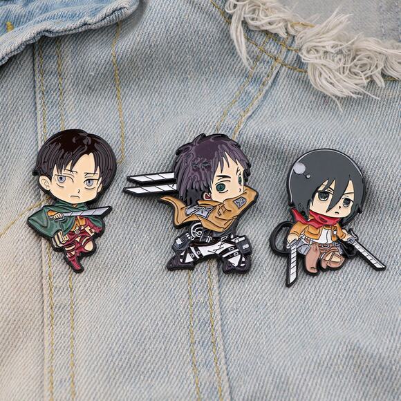 Attack On Titan Levi Enamel Pins 73 - Picture 3 of 5